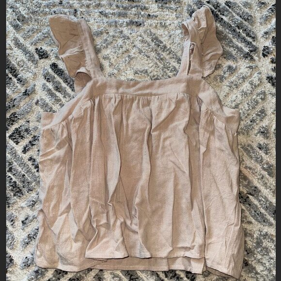 NWT Tank Tank Top Blouse Ruffle Straps Cropped Anrabess Size Large Women y2k - Picture 6 of 7